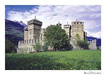 [A view of Fenis medieval castle]